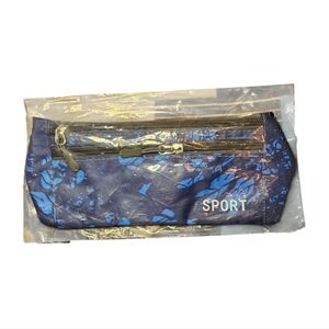 NWT Blue Floral Sport Waist Pack